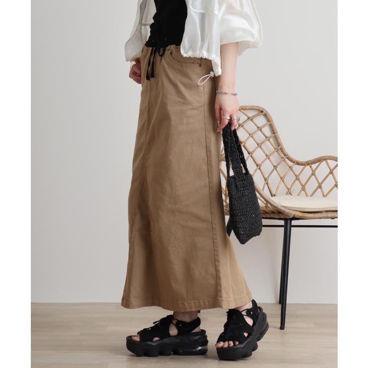 ストレッチツイル ロングスカート | atONE | 詳細画像45 