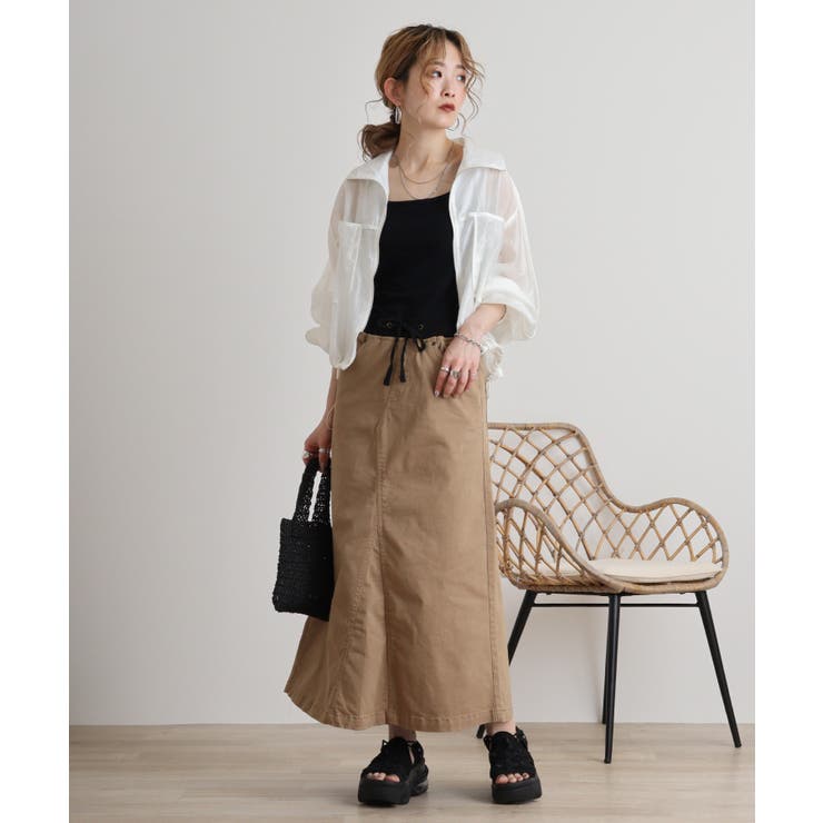 ストレッチツイル ロングスカート | atONE | 詳細画像46 