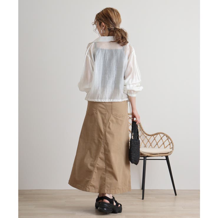 ストレッチツイル ロングスカート | atONE | 詳細画像47 