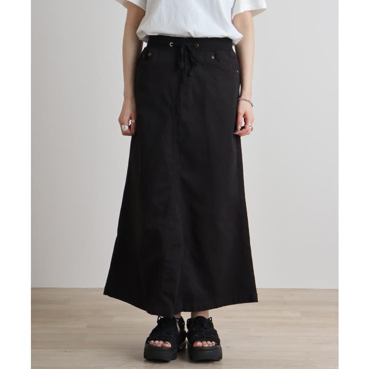 ストレッチツイル ロングスカート | atONE | 詳細画像48 