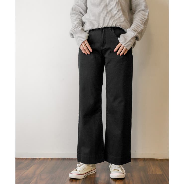 カラーツイルワイドパンツ ゆったり リラックス | atONE | 詳細画像18 