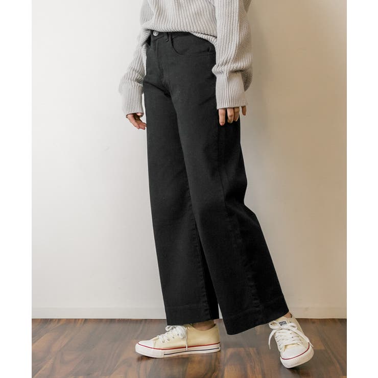 カラーツイルワイドパンツ ゆったり リラックス | atONE | 詳細画像20 