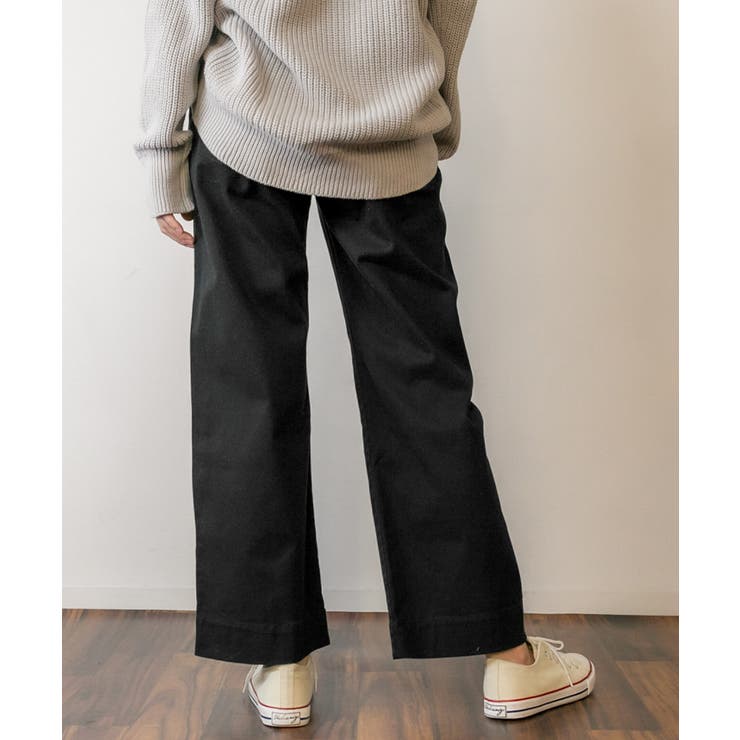 カラーツイルワイドパンツ ゆったり リラックス | atONE | 詳細画像21 