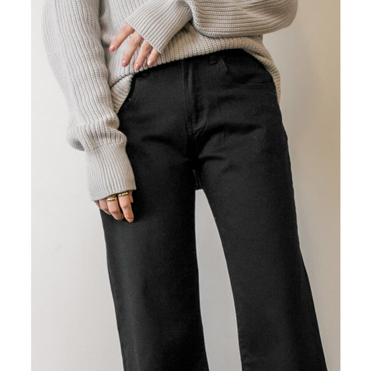 カラーツイルワイドパンツ ゆったり リラックス | atONE | 詳細画像22 