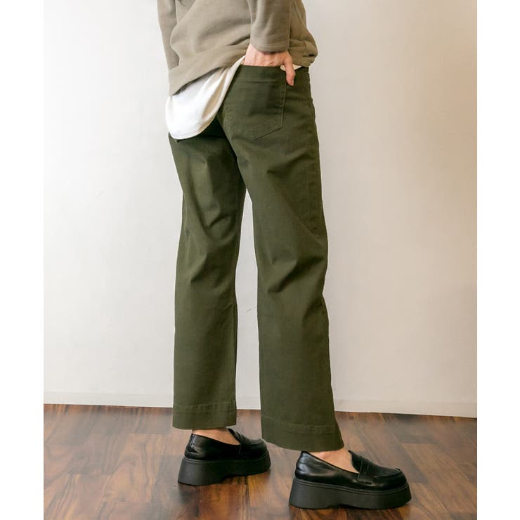 カラーツイルワイドパンツ ゆったり リラックス | atONE | 詳細画像29 