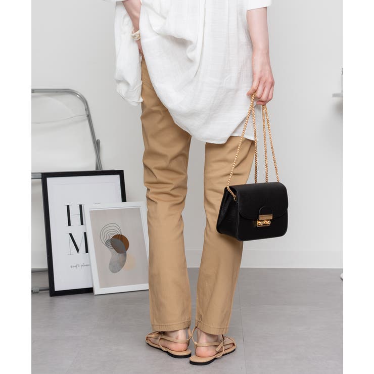 オールラバーウエストスリムパンツ スキニー ゆったり | atONE | 詳細画像11 