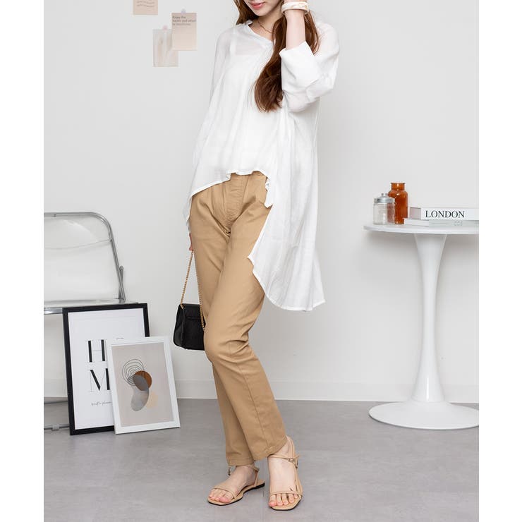 オールラバーウエストスリムパンツ スキニー ゆったり | atONE | 詳細画像12 