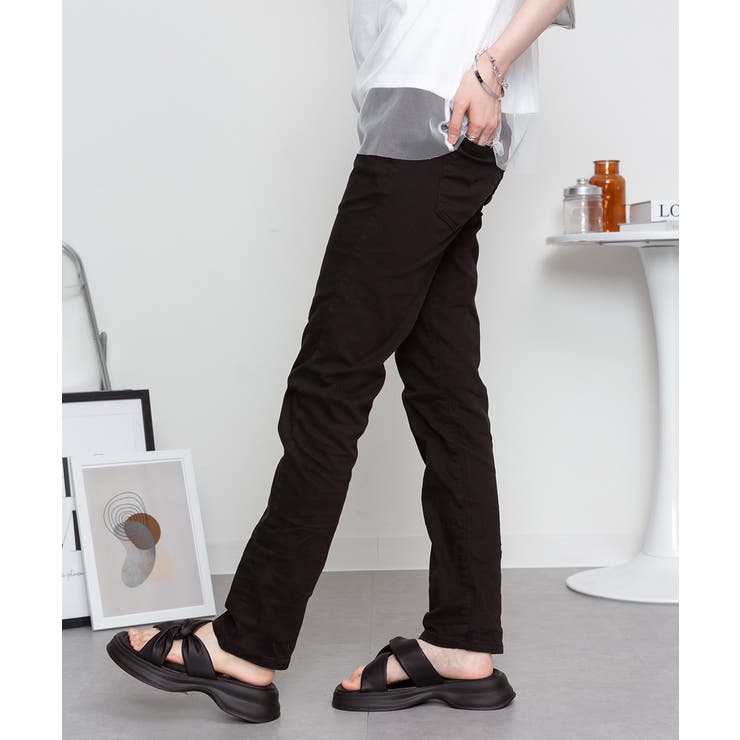 オールラバーウエストスリムパンツ スキニー ゆったり | atONE | 詳細画像17 