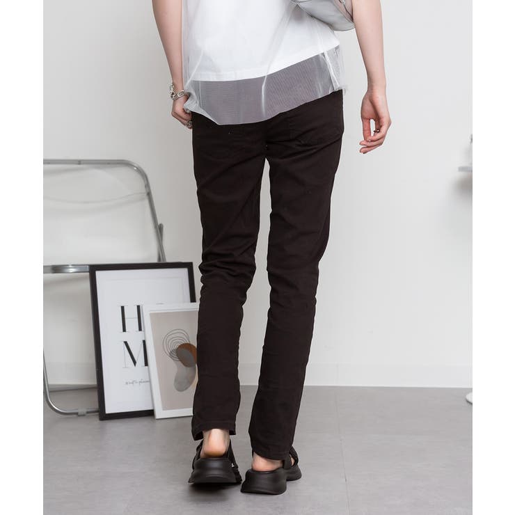 オールラバーウエストスリムパンツ スキニー ゆったり | atONE | 詳細画像18 