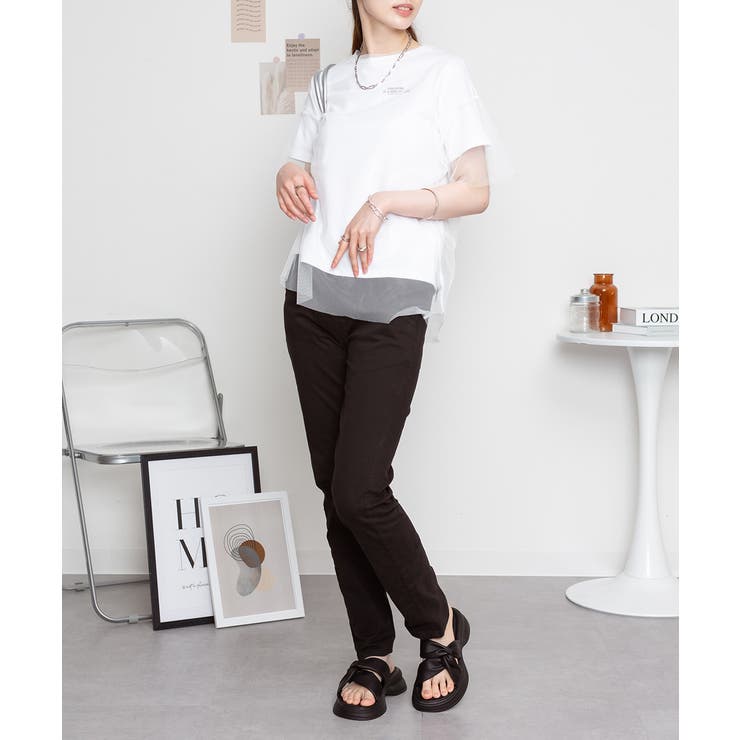 オールラバーウエストスリムパンツ スキニー ゆったり | atONE | 詳細画像19 