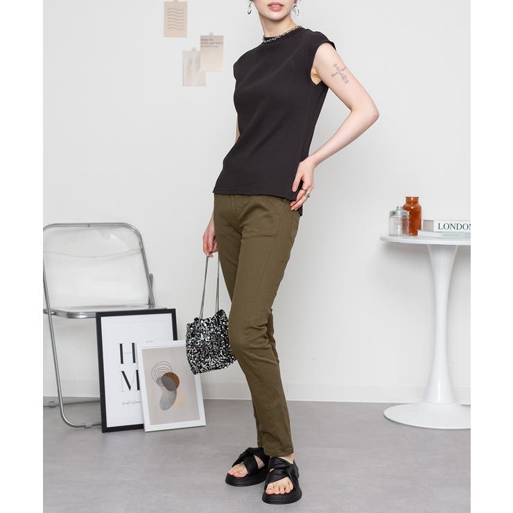 オールラバーウエストスリムパンツ スキニー ゆったり | atONE | 詳細画像26 