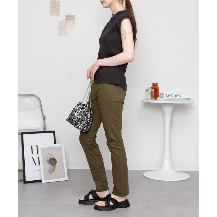 オールラバーウエストスリムパンツ スキニー ゆったり | atONE | 詳細画像27 