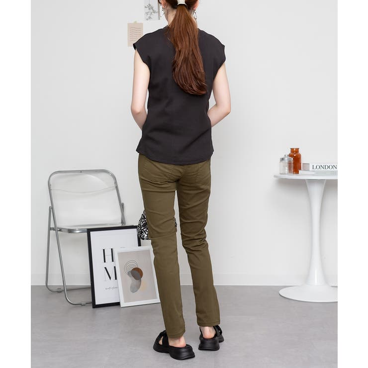 オールラバーウエストスリムパンツ スキニー ゆったり | atONE | 詳細画像28 