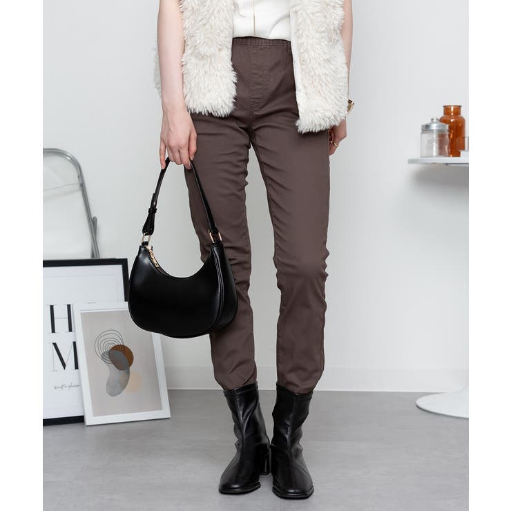 オールラバーウエストスリムパンツ スキニー ゆったり[品番