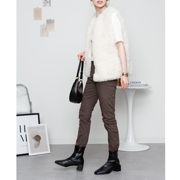 オールラバーウエストスリムパンツ スキニー ゆったり | atONE | 詳細画像41 