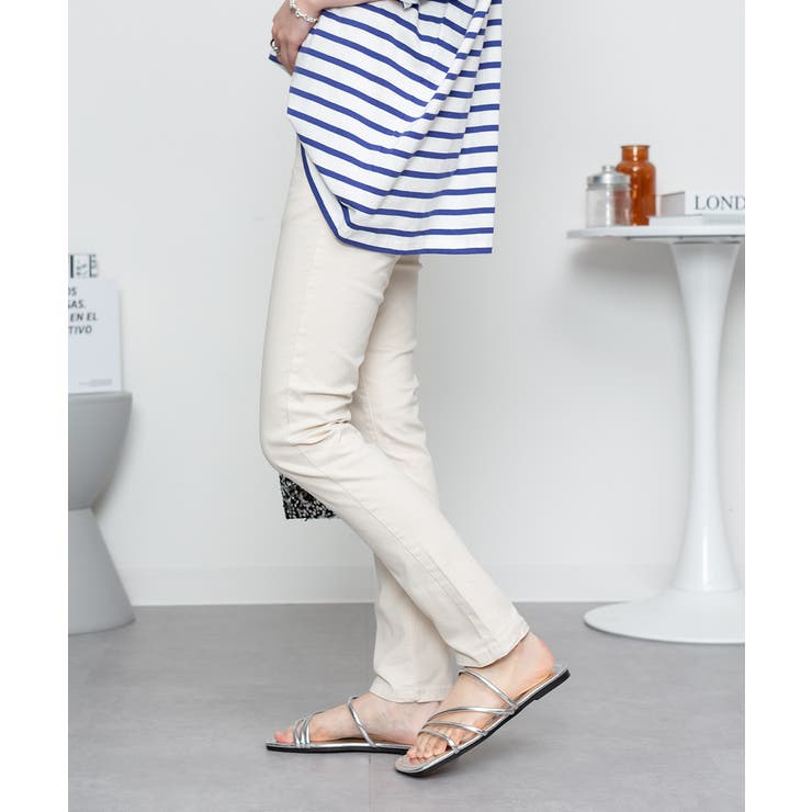 オールラバーウエストスリムパンツ スキニー ゆったり | atONE | 詳細画像45 