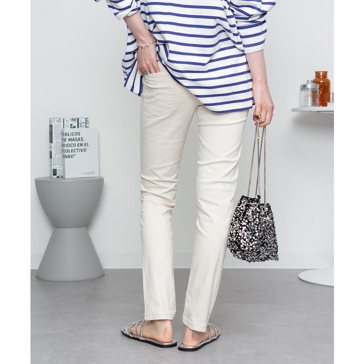 オールラバーウエストスリムパンツ スキニー ゆったり | atONE | 詳細画像46 