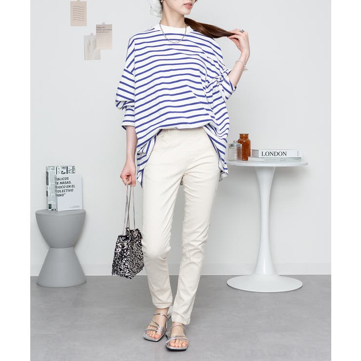 オールラバーウエストスリムパンツ スキニー ゆったり | atONE | 詳細画像47 