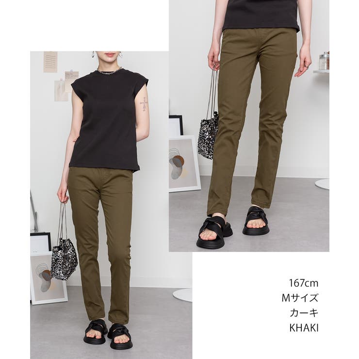 オールラバーウエストスリムパンツ スキニー ゆったり | atONE | 詳細画像3 