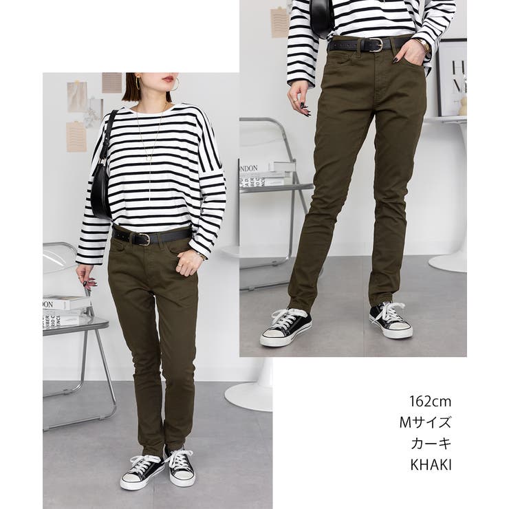 フロントジッパーツイルスキニーパンツ スリム ゆったり | atONE | 詳細画像2 