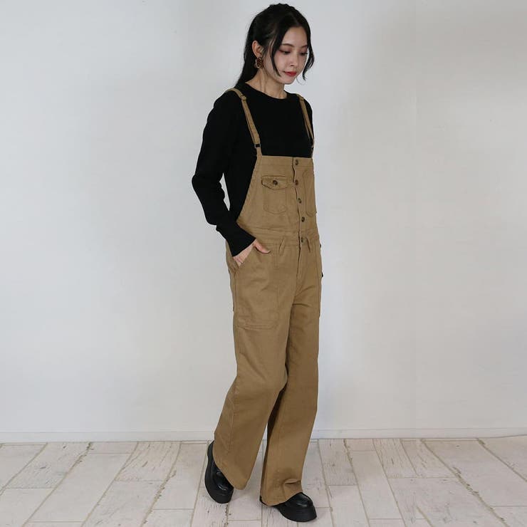 ツイルサロペットワイドパンツ レディースファッション通販 M | atONE | 詳細画像10 