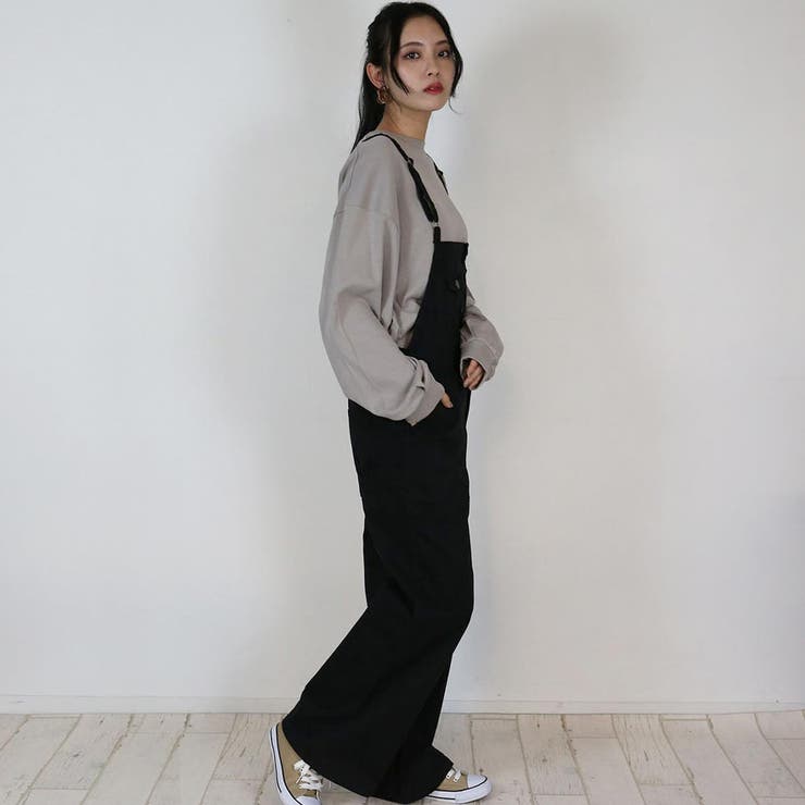 ツイルサロペットワイドパンツ レディースファッション通販 M | atONE | 詳細画像13 