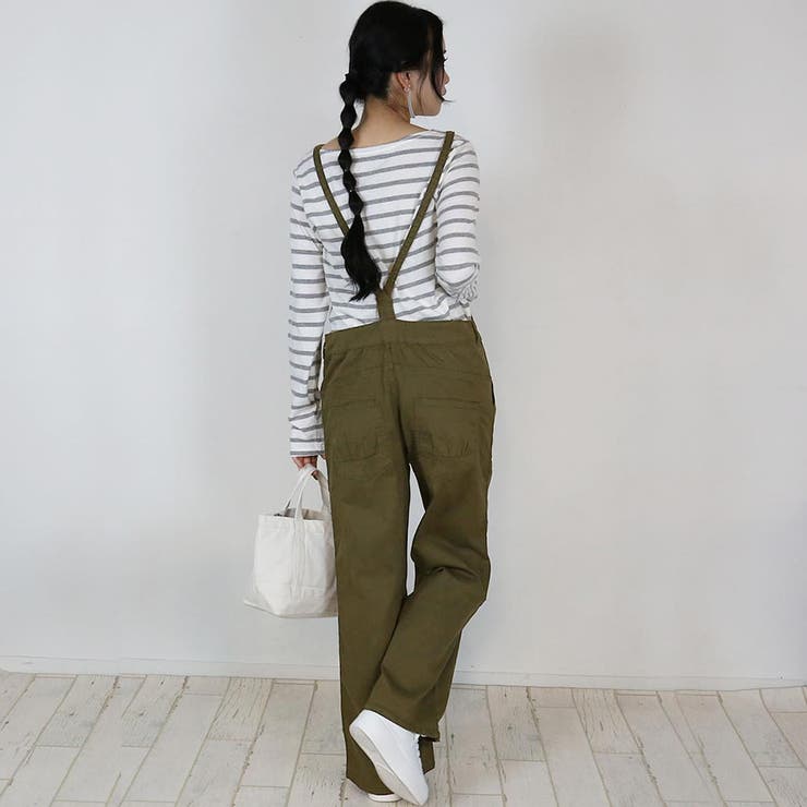 ツイルサロペットワイドパンツ レディースファッション通販 M | atONE | 詳細画像17 