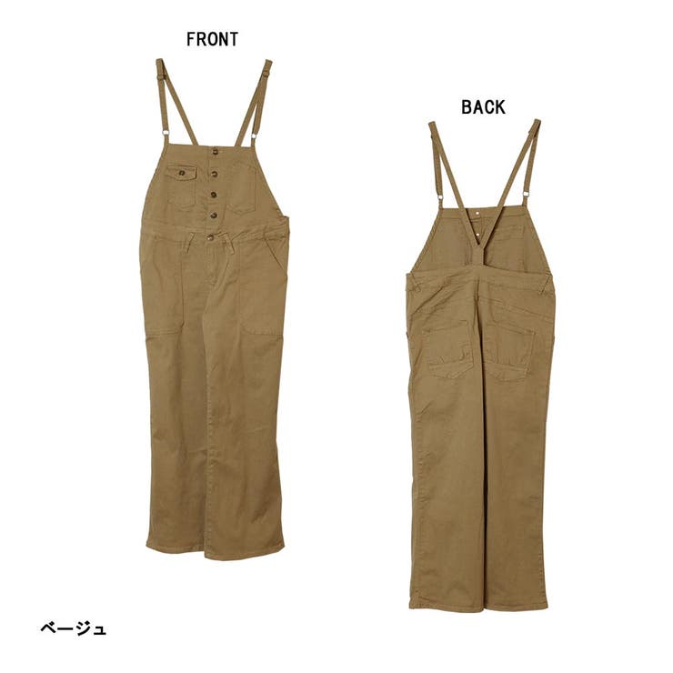 ツイルサロペットワイドパンツ レディースファッション通販 M | atONE | 詳細画像5 