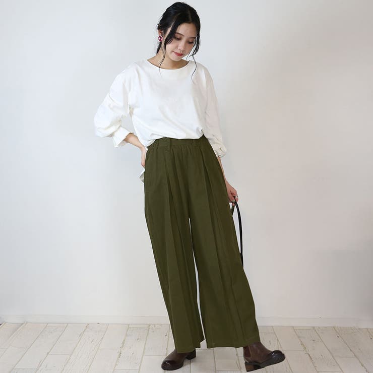 前タックワイドパンツ | atONE | 詳細画像31 