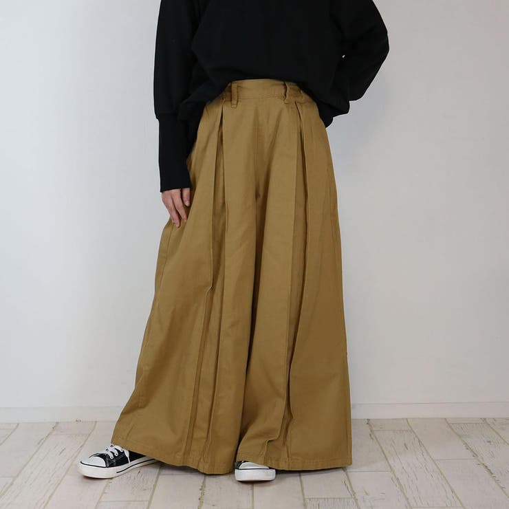【爆買い！】 前タックワイドパンツ[品番：ATOW0000562]｜atONE（アットワン パンツ