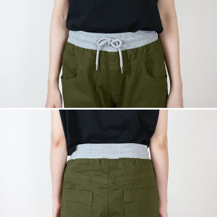 ウエストリブツイルサルエルパンツ[品番：ATOW0000563]｜atONE