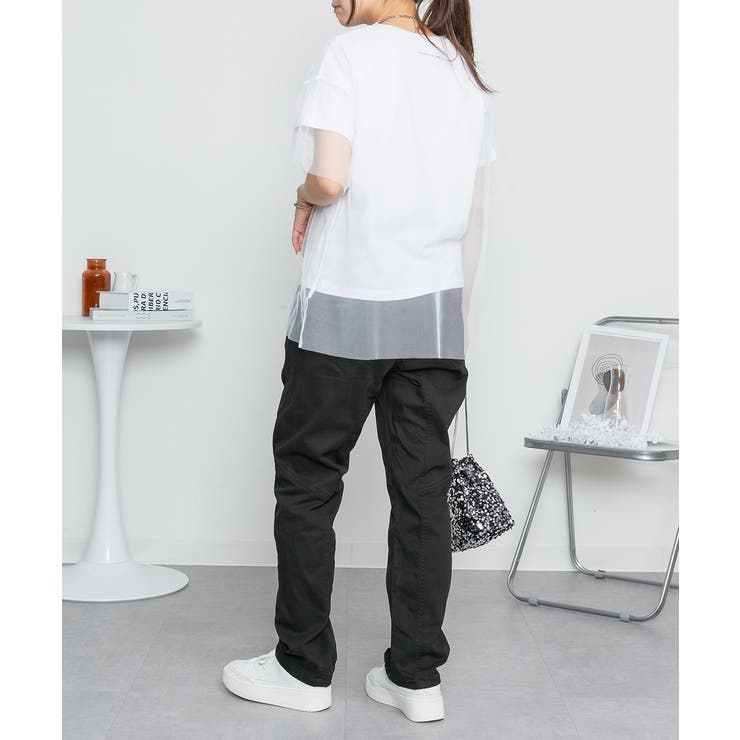 ウエストリブツイルサルエルパンツ | atONE | 詳細画像11 