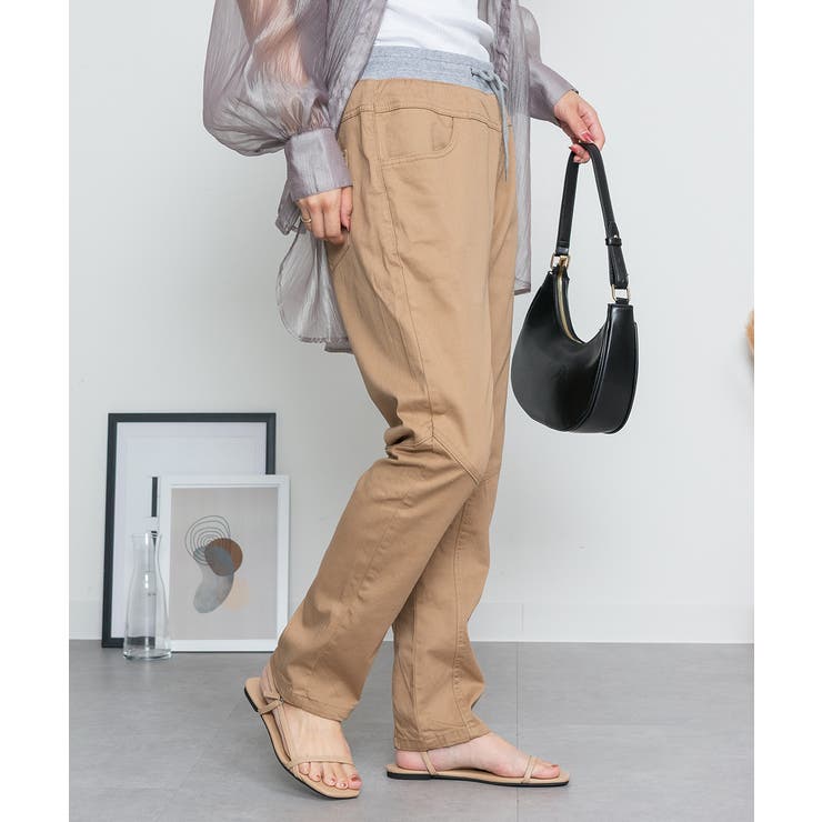 ウエストリブツイルサルエルパンツ | atONE | 詳細画像14 