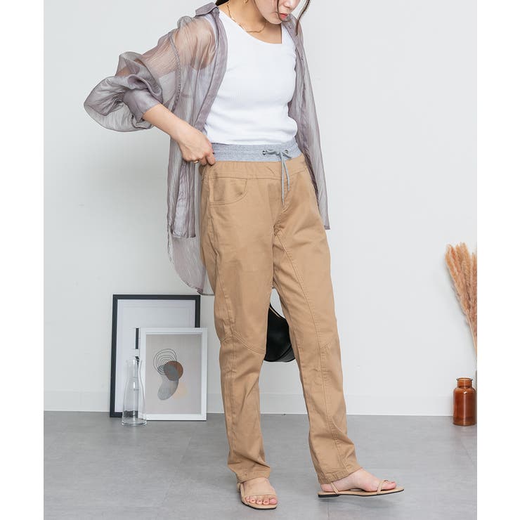 ウエストリブツイルサルエルパンツ | atONE | 詳細画像16 