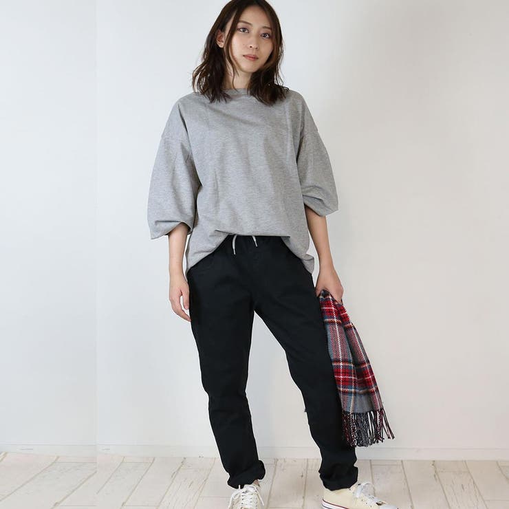 ウエストリブツイルサルエルパンツ | atONE | 詳細画像36 