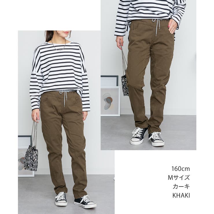 ウエストリブツイルサルエルパンツ | atONE | 詳細画像3 