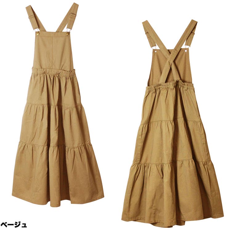 サロペットティアードマキシスカート | atONE | 詳細画像9 