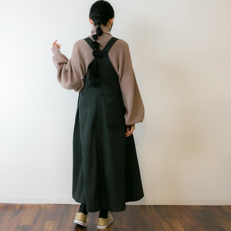 マキシ丈フレアサロペスカート | atONE | 詳細画像15 