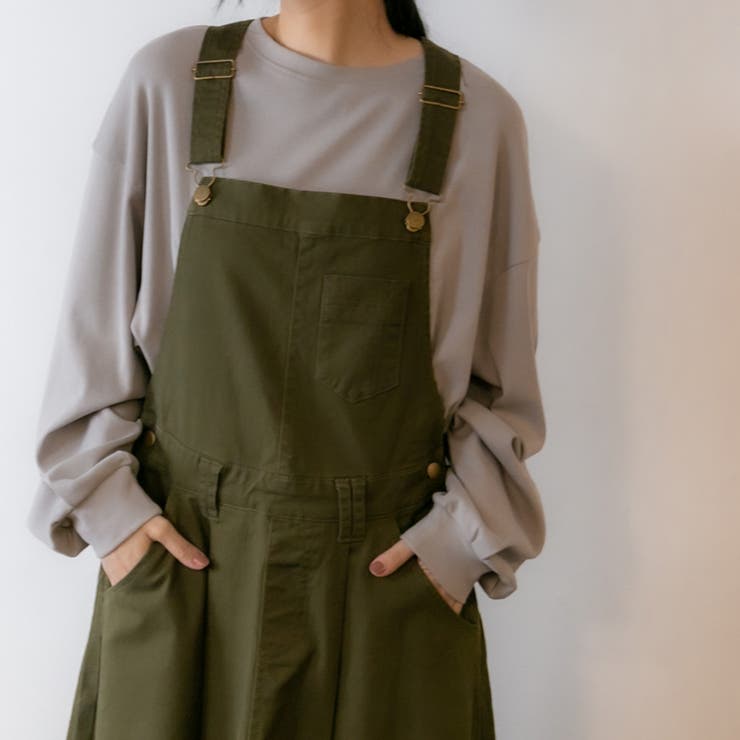 マキシ丈フレアサロペスカート | atONE | 詳細画像19 