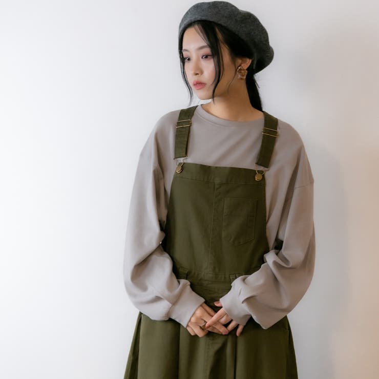 マキシ丈フレアサロペスカート | atONE | 詳細画像20 