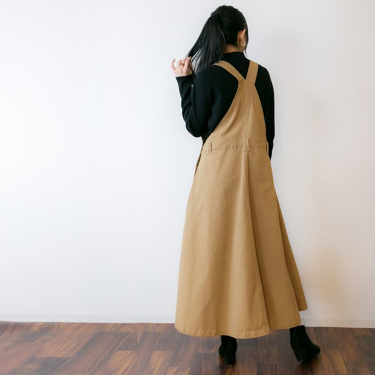 マキシ丈フレアサロペスカート | atONE | 詳細画像29 