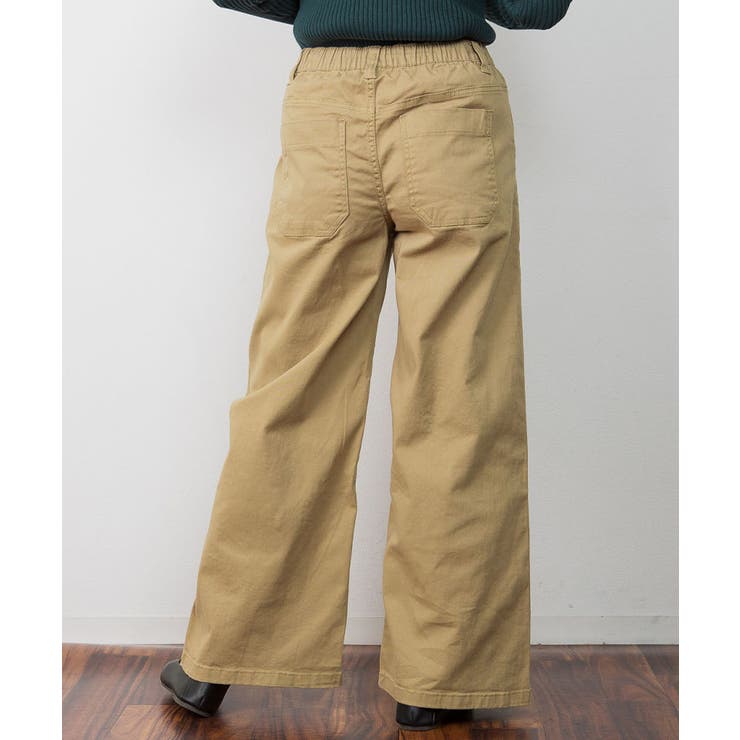 ウエストゴムストレッチツイルベイカーパンツ | atONE | 詳細画像9 