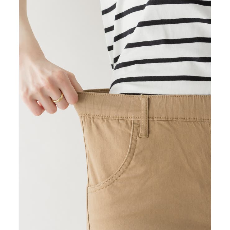 紐付きウエストゴムツイルパンツ | atONE | 詳細画像25 