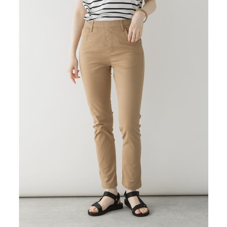 紐付きウエストゴムツイルパンツ | atONE | 詳細画像6 