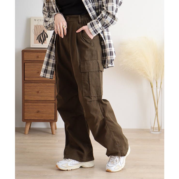ツイルワイドカーゴパンツ | atONE | 詳細画像7 