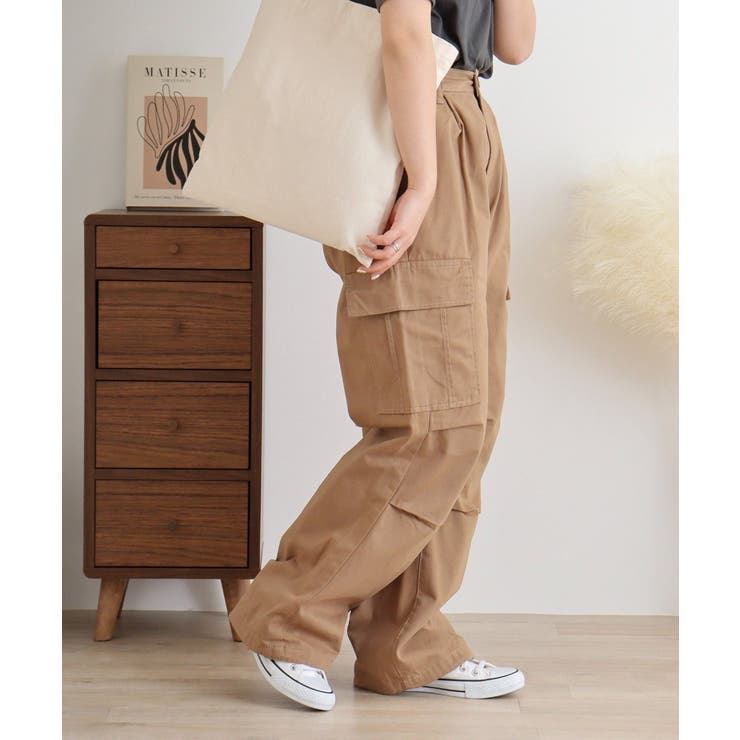 ツイルワイドカーゴパンツ | atONE | 詳細画像3 