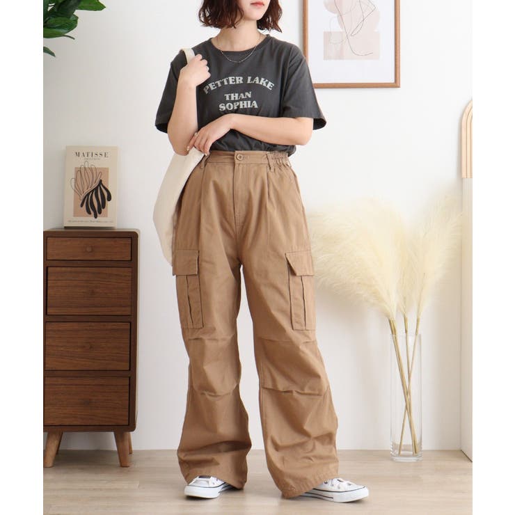 ツイルワイドカーゴパンツ | atONE | 詳細画像4 