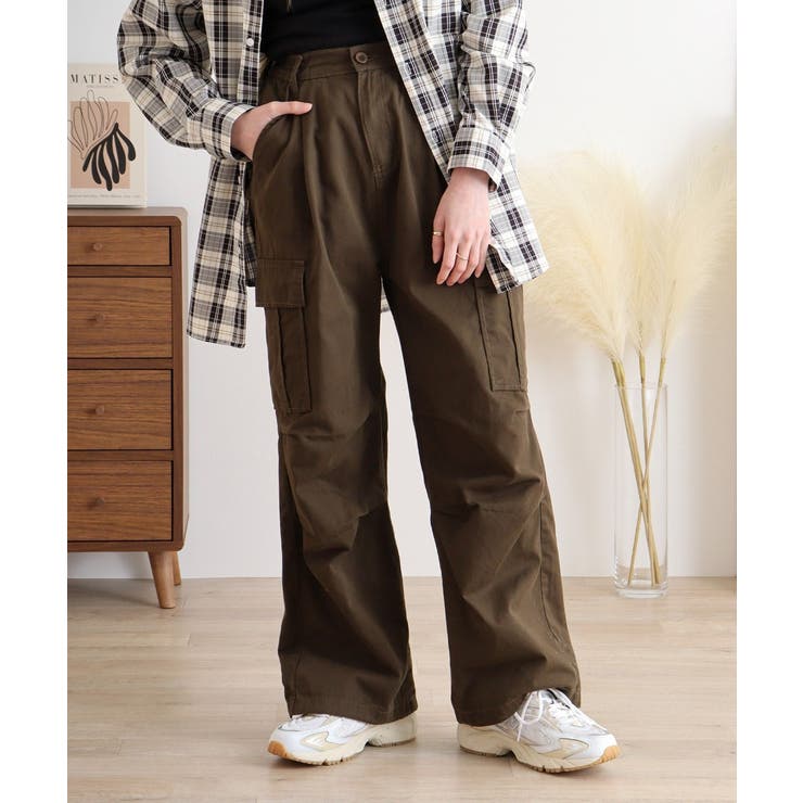 ツイルワイドカーゴパンツ | atONE | 詳細画像5 