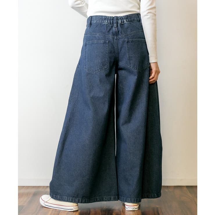 デニムバギーパンツ ゆったりだけどお洒落なワイドデニム デニム | atONE | 詳細画像20 