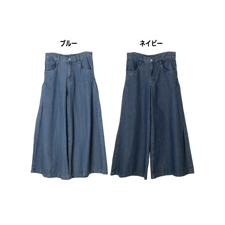 デニムバギーパンツ ゆったりだけどお洒落なワイドデニム デニム | atONE | 詳細画像3 